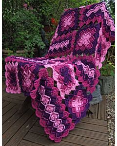 Bavarian Lap Crochet Blanket by WoolnHook in Hayfield Bonus DK