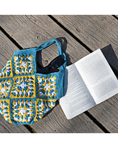 Sea Breeze Granny Square Tote Bag Crochet by Cat Neil in WoolBox Imagine Classic DK