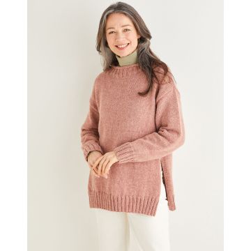 Sirdar Saltaire Womens Split Seam Sweater 10177 81-137cm 32-54 - Downloadable