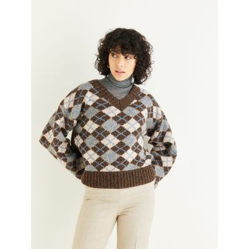 Sirdar Haworth Tweed DK Ladies Sweater and Scarf Pattern 10298 81cm-137cm