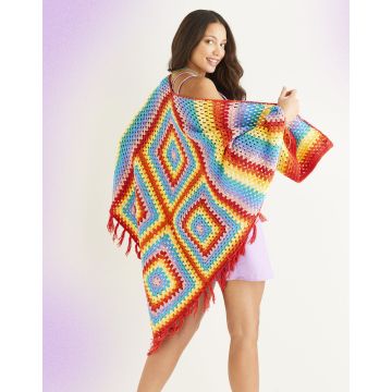 Sirdar Stories Glasto Poncho Pattern Download 10523 One Size