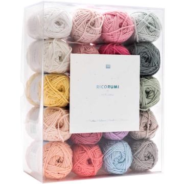 Ricorumi DK 20 Piece Yarn Colour Pack Baby Pastel 004 - 660g
