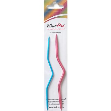 Knitpro Aluminium Coloured Cable Needles Assorted 2.5mm 4mm