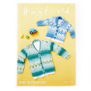 Hayfield Baby Blossom DK Cardigan Knitting Pattern