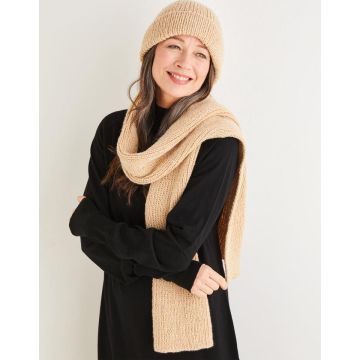 Sirdar Saltaire Womens Hat and Scarf 10183 