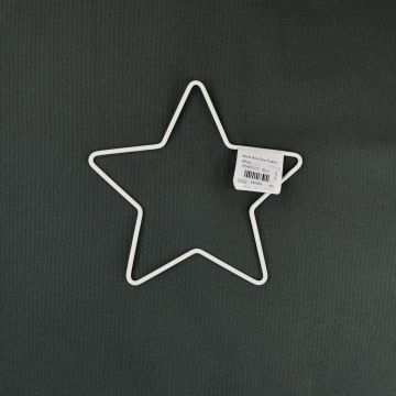 Metal Wire Star Frame White 15cm