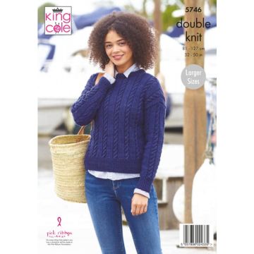 King Cole Cottonsmooth DK Sweater and Cardigan Pattern  
