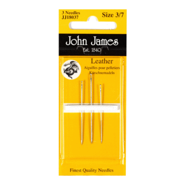 John James Leather Sewing Needles  3-7 x 3pcs
