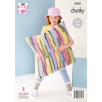 King Cole Safari Blanket and Cushions Chunky 5935 