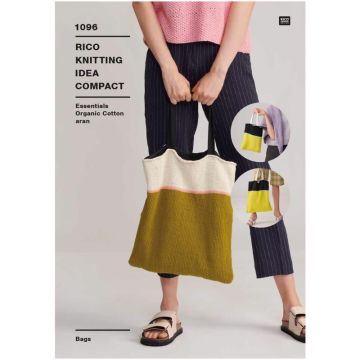 Rico Design Essentials Organic Cotton Aran Bag Design Pattern 1096 