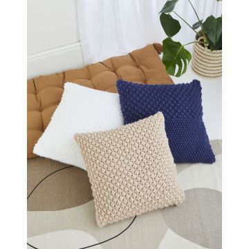 Knitting Pattern Download Tassle Cushions in Bonus Super Chunky 10617 One Size