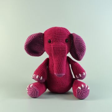 WoolBox Crochet Pink Elephant in WoolBox Imagine Classic DK - FREE Download  