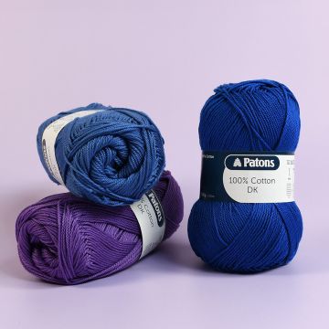 Patons 100% Cotton DK Yarn - 100 grm Ball
