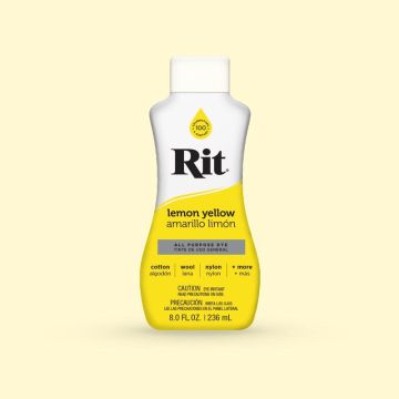 Rit Dye Liquid 01 Lemon Yellow 236ml