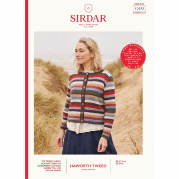 Sirdar Haworth Tweed DK Coast & Country Cardigan 10693 Knitted Pattern PDF  