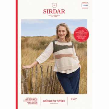Sirdar Haworth Tweed DK Field Guide Vest 10695 Knitted Pattern Download  