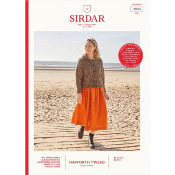 Sirdar Haworth Tweed DK Coastal Path Cardigan 10696 Knitted Pattern Download  