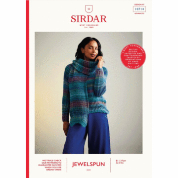Sirdar Jewelspun Aran Twilight Twin Set 10714 Knitted Pattern Download  