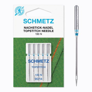 Schmetz Sewing Machine Needles: Top-stitch  90(14) x 5pcs
