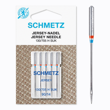 Schmetz Sewing Machine Needles: Jersey  90(14) x 5pcs