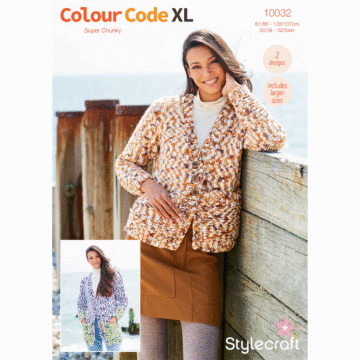 Stylecraft Colour Code XL Cardigans 10032 Knitting Pattern PDF  