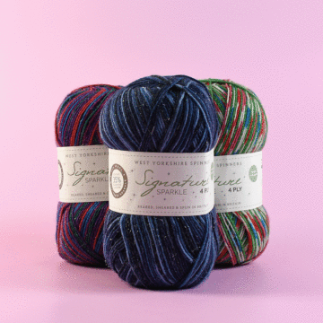 West Yorkshire Spinners Signature Sparkle 4 Ply Yarn 100g Ball