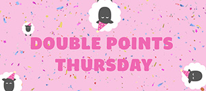Double Points Thursday - WoolBox Rewards